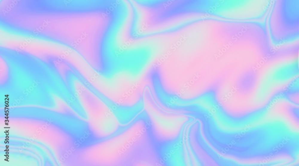 Aufkleber trendy texture with polarization effect and colorful neon holographic stains. abstract background in