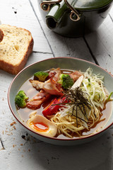 japanese style ramen on table