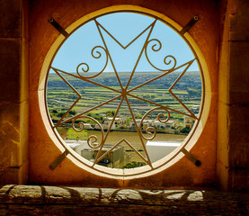 View of the Island of Gozo from the Window inside of the Church