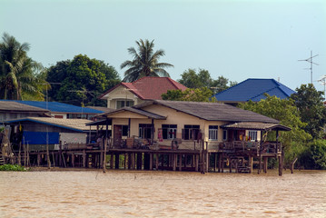 tropical village in thailand