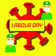 1 May happy labour day during pandemic covid 19