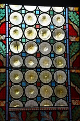 coloured pattern window