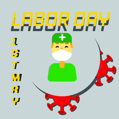 1 May happy labour day during pandemic covid 19