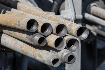 Drill rods for wells on a drilling rig
