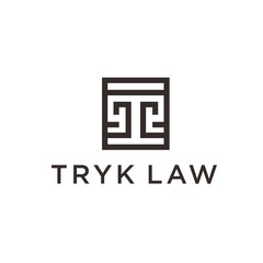 Letter T logo design vector sign. Initial Letter T T Logo With Design Vector Illustration Template.