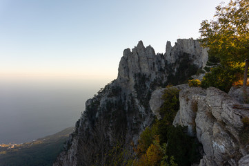 panorama of the city from the mountain