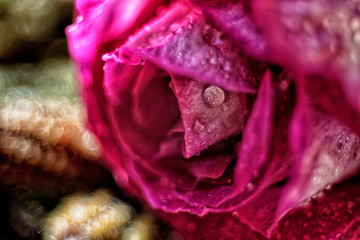 red rose petals