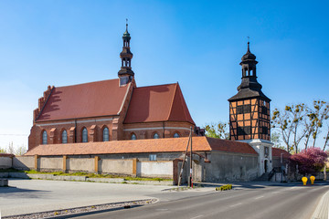 Kazimierz Biskupi / Poland - Old gothic Bernardine church and monastery.