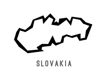 Slovakia polygon style map