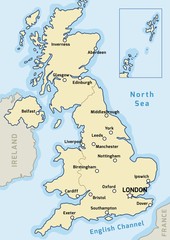 UK map vector