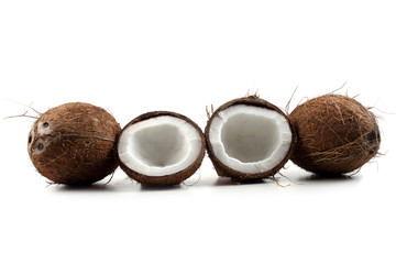 Coconuts with halves