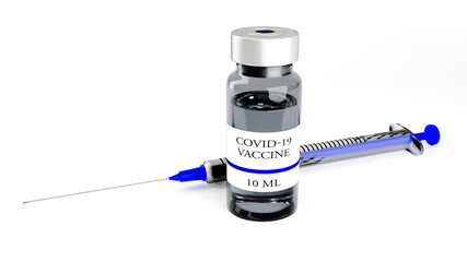 Vaccine and syringe injection.Immunization and treatment from coronavirus infection(novel coronavirus disease 2019,