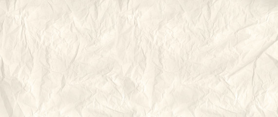 Old crumpled paper texture. Banner background