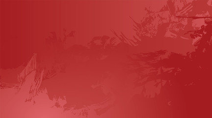 Abstract red grunge background with irregular messy shapes. Vector illustration.