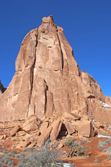 Fototapeta na wymiar Rock formations in the Arches national Park, Utah 