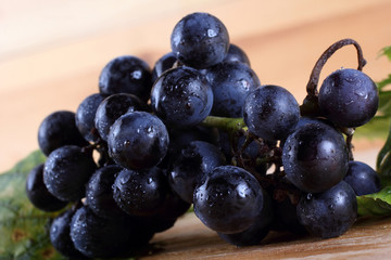Grape on table