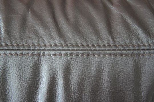 Textura costura en cuero