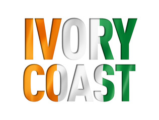 Ivorian flag text font