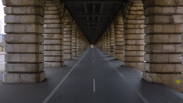 Bridge Travelling Pont Paris Coronavirus Confinement Landmark Lockdown Vide Empty