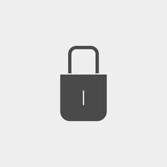 Padlock vector icon sign symbol