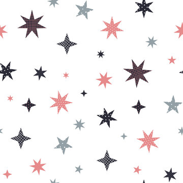 Festive stars decoration illustration pattern