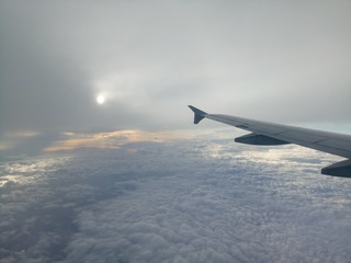 Fototapeta premium wing of airplane