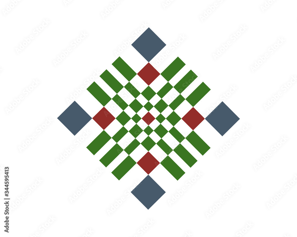 Poster abstract geometric pattern vector design and background with badge. use for modern design, decorated