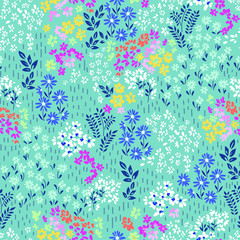 Cute colorful ditsy print - seamless background