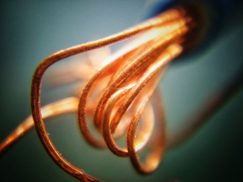 Close-up Of Copper Wires