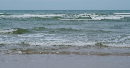 Turquoise sea water at the beach