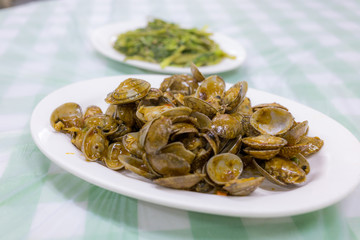 Hong Kong style stir fried clam