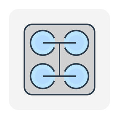 Fototapeta premium water treatment icon