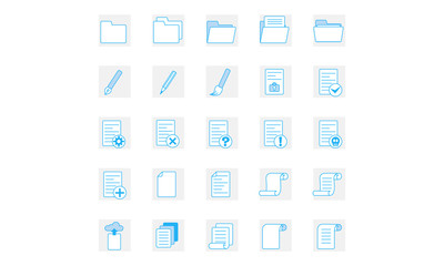 folders documents icon vector