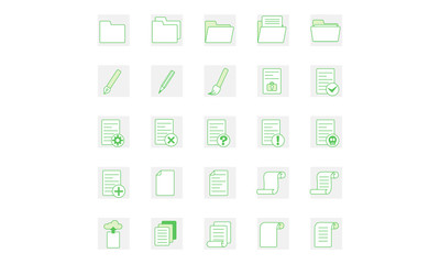 folders documents icon vector