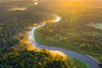 Belarusian aerial landscape