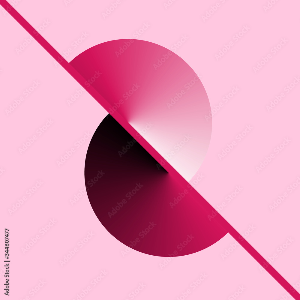 Poster abstract circle shapes with gradient. logo or icon template design