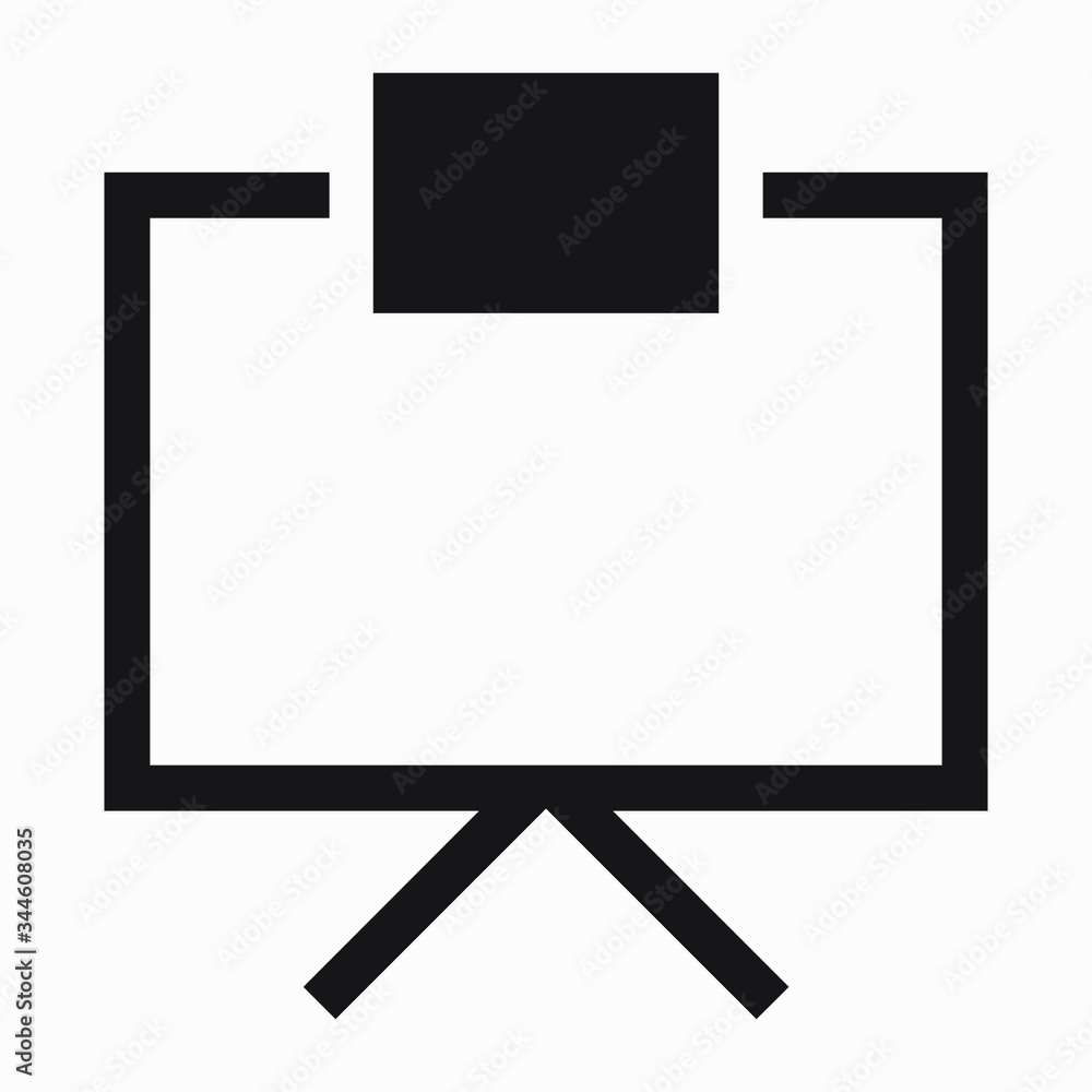 Fototapete bar chart monitoring icon isolated minimal single flat linear icon for application and info-graphic.