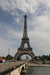 Fototapeta na wymiar Eiffel Tower During the Day