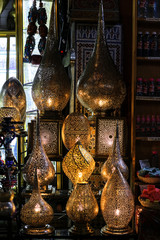 marocco  lamps in the mosque