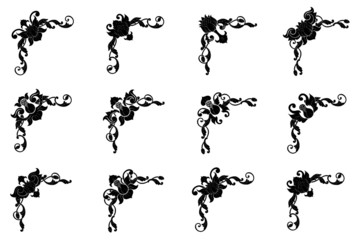 Classic Vitage Hand Drawn Wedding Vector Ornaments Frames