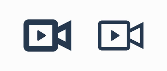 Camera photo line vector icon. Image lens vector symbol. Digital photographic icons set for web design. Modern flat picture creation icon for app design. Device technology minimal flat linear icons