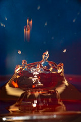 drops of water in macro photography forming unusual figures