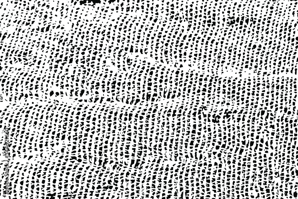 Poster grunge mesh texture with a clear interweaving of threads. monochrome abstract background of natural 