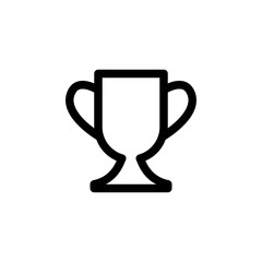 Trophy Education Outline Icon Logo Vector Illustration
