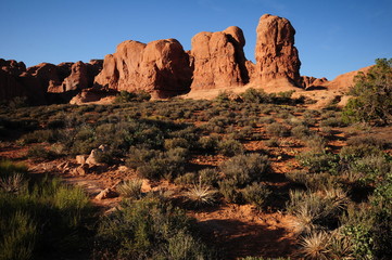 canyon, desert, landscape, rock, utah, nature, park, sandstone, red, mountain, sky, usa, national,...