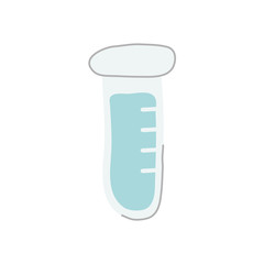 test tube icon, line style