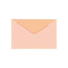 envelope mail icon, flat style
