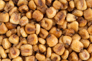 Close view of organic corn nuts