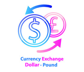 Rotating arrow circle currency exchange. concept of currency, world economy, coronavirus economic crisis, world economic crisis.