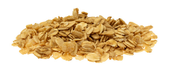 Side view of a portion of brown sugar oat granola